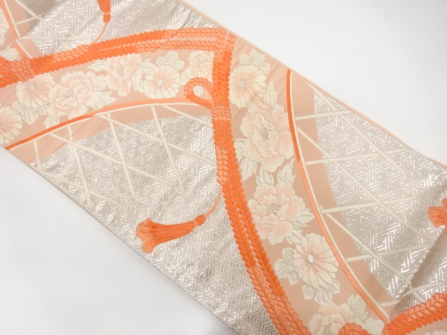 JAPANESE FUKURO OBI / WOVEN KUMIHIMO CORD PATTERN